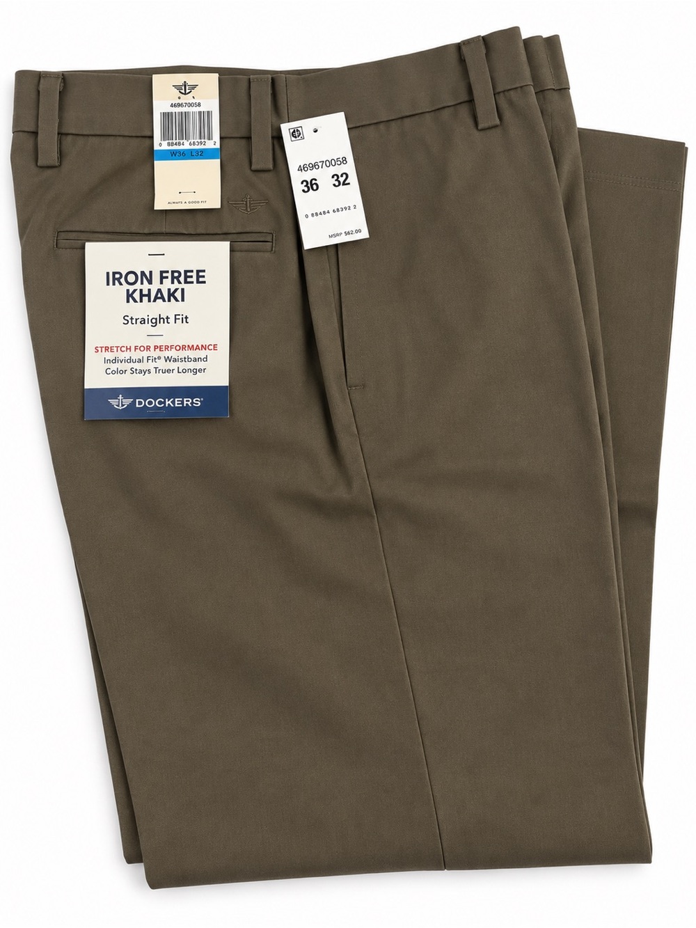 Dockers Iron Free Straight Fit Chinos - Olive